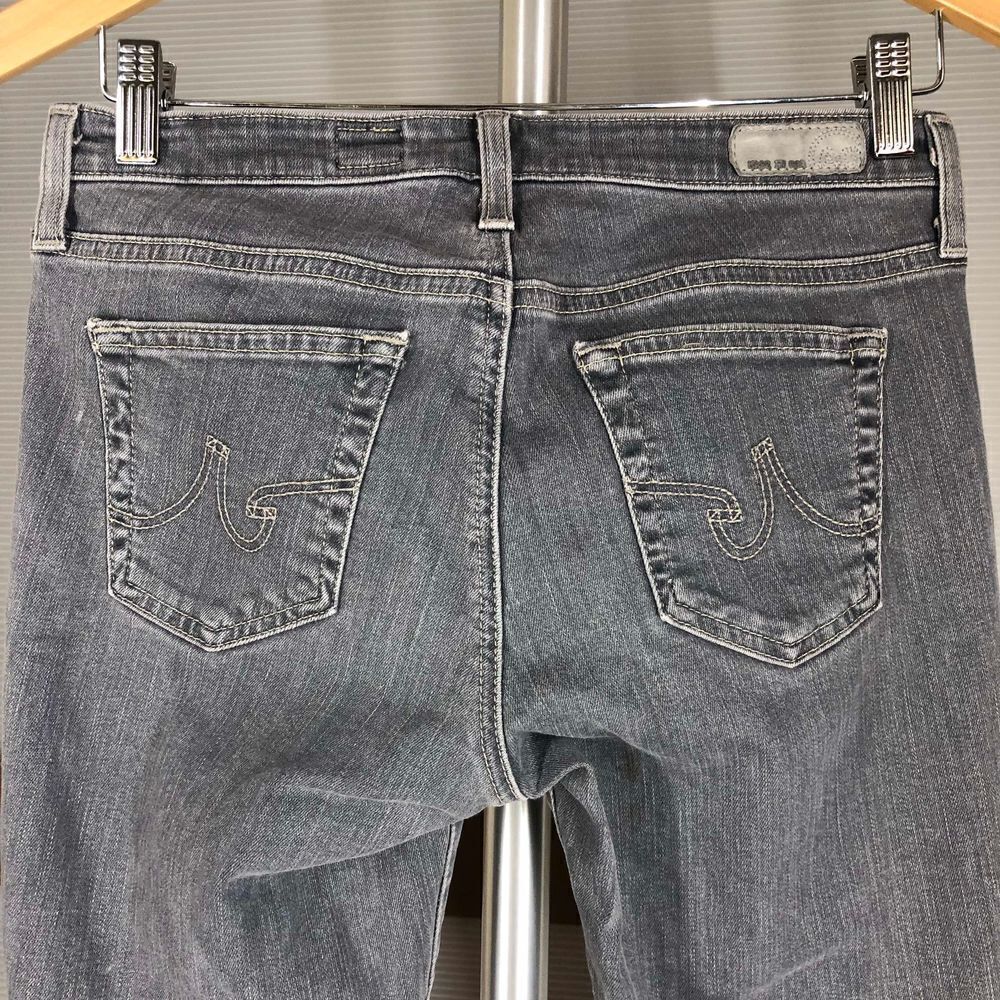 Sz 28- AG ADRIANO GOLDSCHMEID Camila Super Skinny Ankle Side Zipper Gray Jeans - Picture 7 of 8
